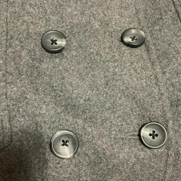 Women’s Merona Charcoal Gray Peacoat Size Medium EUC - Picture 8 of 8